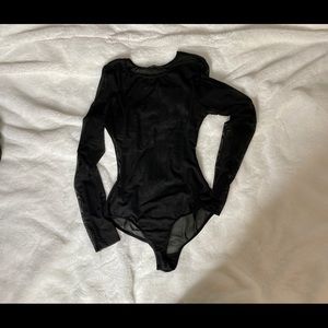 Mesh See Thru Black BodySuit
